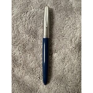 Parker Vintage 21 Blue Inverted Ridge Clip Fountain Pen